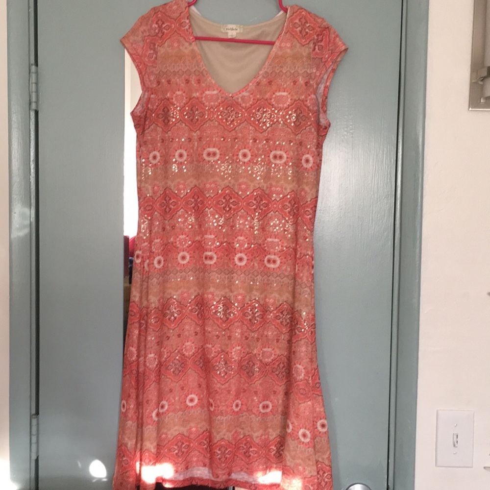 Short sleeve midi dress. Perfect for Summer!
